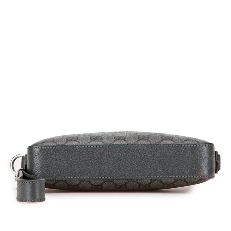 グッチ GGスプリーム オフィディア ショルダーバッグ 699439 グレー PVC レザー レディース GUCCI 【中古】