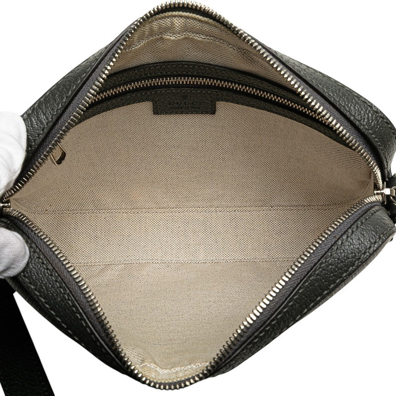 グッチ GGスプリーム オフィディア ショルダーバッグ 699439 グレー PVC レザー レディース GUCCI 【中古】