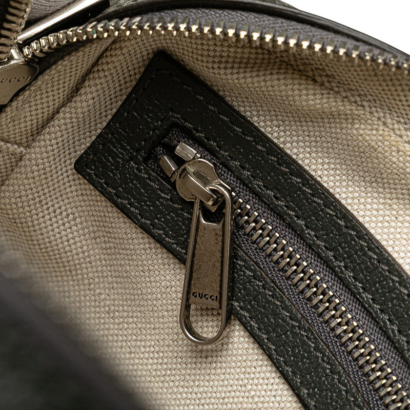 グッチ GGスプリーム オフィディア ショルダーバッグ 699439 グレー PVC レザー レディース GUCCI 【中古】