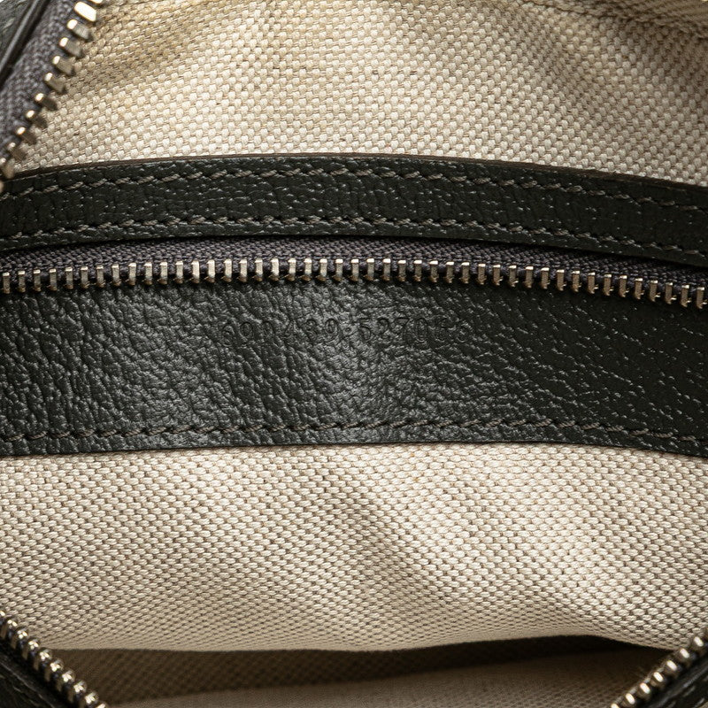 グッチ GGスプリーム オフィディア ショルダーバッグ 699439 グレー PVC レザー レディース GUCCI 【中古】