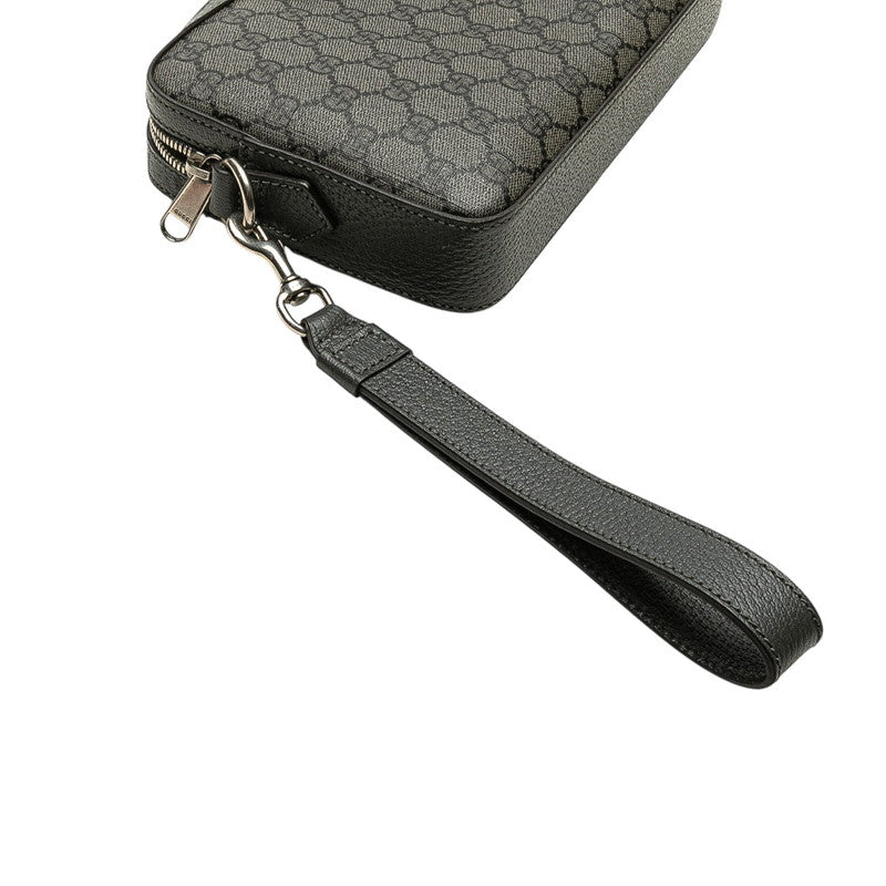 グッチ GGスプリーム オフィディア ショルダーバッグ 699439 グレー PVC レザー レディース GUCCI 【中古】