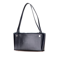 エルメス インボックス ハンドバッグ ネイビー シルバー金具 ボックスカーフ レディース HERMES 【中古】