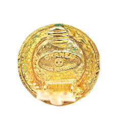 シャネル ラウンド フェイクパール イヤリング ゴールド メッキ レディース CHANEL 【中古】