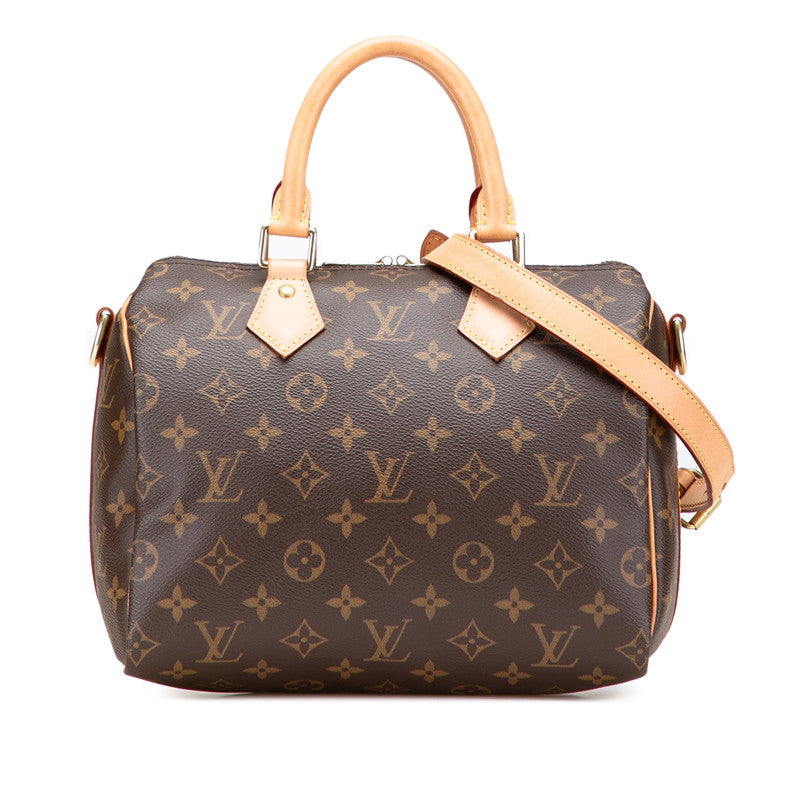 ルイ ヴィトン モノグラム スピーディ バンドリエール25 ハンドバッグ ショルダーバッグ 2WAY M40390 ブラウン PVC レザー レディース LOUIS VUITTON 【中古】