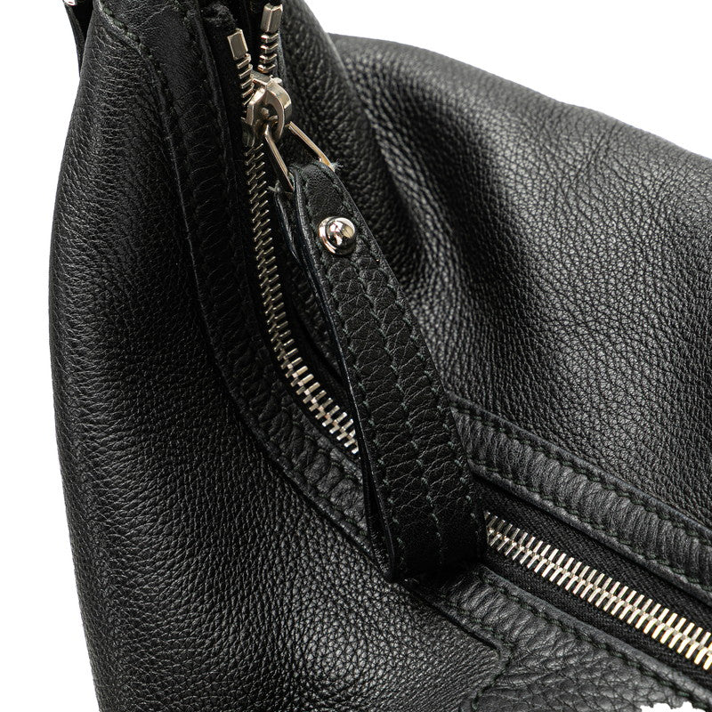 グッチ インターロッキングG ハンドバッグ 232935 ブラック レザー レディース GUCCI 【中古】
