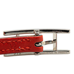 エルメス アピ3 ロング ブレスレット オレンジ ブラウン スイフト レディース HERMES 【中古】