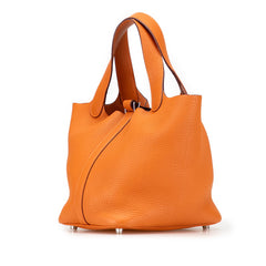 エルメス ピコタンPM ハンドバッグ ポティロン オレンジ トリヨンクレマンス レディース HERMES 【中古】