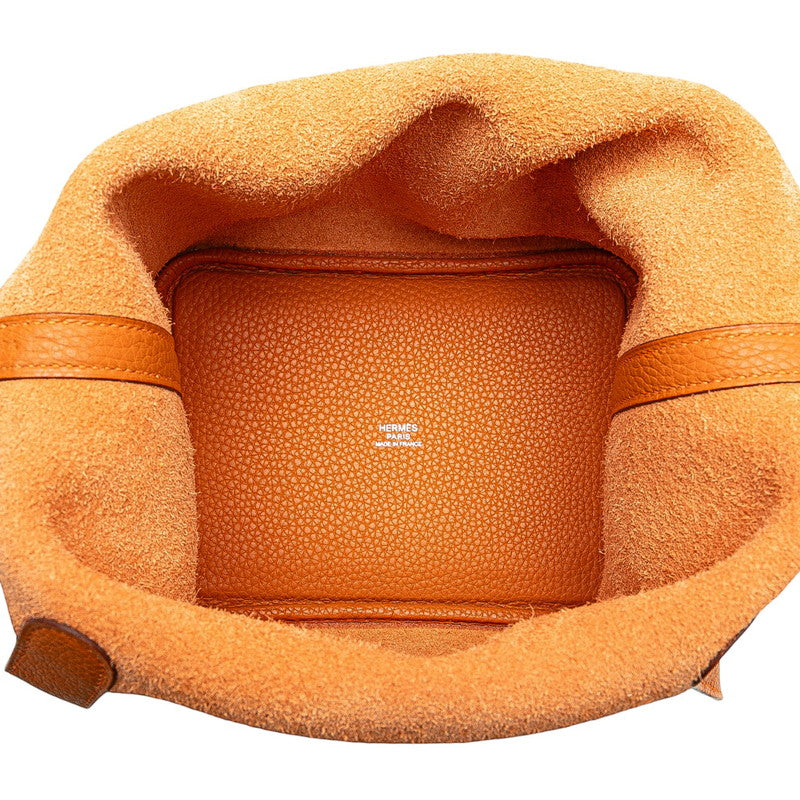 エルメス ピコタンPM ハンドバッグ ポティロン オレンジ トリヨンクレマンス レディース HERMES 【中古】