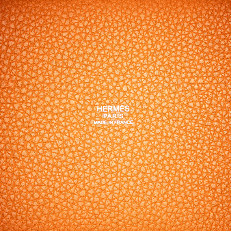 エルメス ピコタンPM ハンドバッグ ポティロン オレンジ トリヨンクレマンス レディース HERMES 【中古】