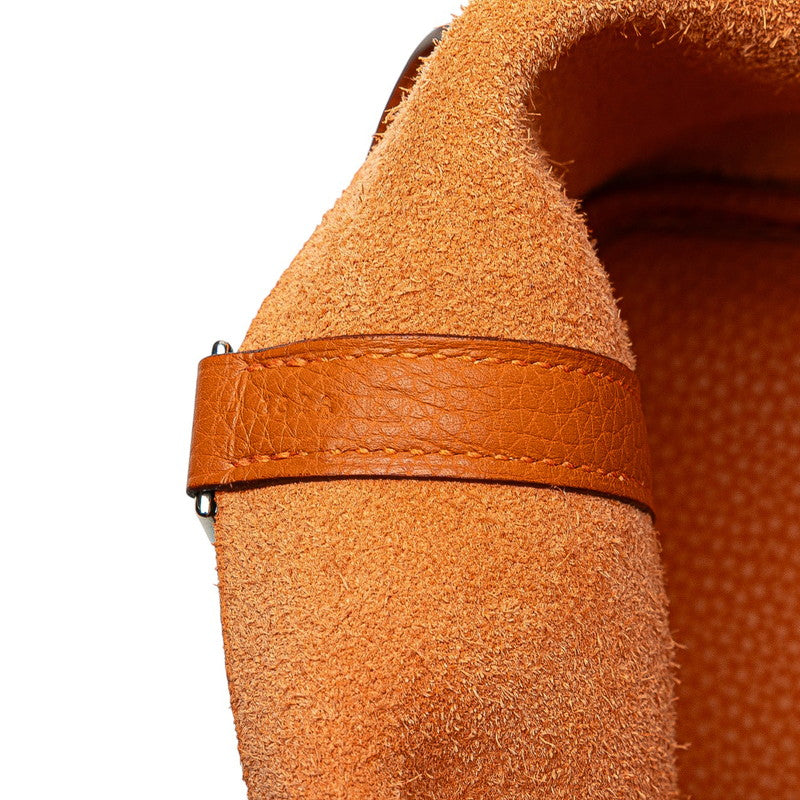 エルメス ピコタンPM ハンドバッグ ポティロン オレンジ トリヨンクレマンス レディース HERMES 【中古】