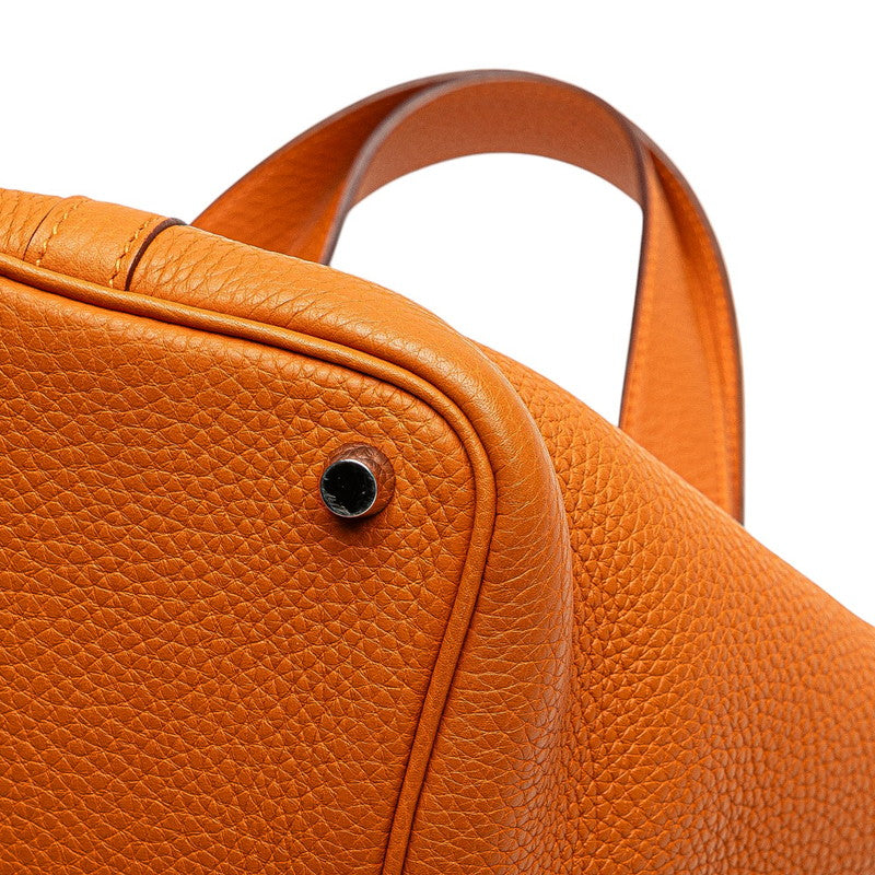 エルメス ピコタンPM ハンドバッグ ポティロン オレンジ トリヨンクレマンス レディース HERMES 【中古】