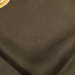 シャネル チェーン モチーフ スカーフ カーキ ゴールド マルチカラー シルク レディース CHANEL 【中古】