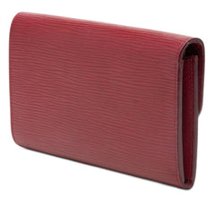 ルイ ヴィトン エピ ポルトフォイユ エミリー 長財布 M60851 フューシャ レッド系 レザー レディース LOUIS VUITTON 【中古】