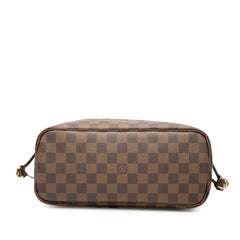 ルイ ヴィトン ダミエ ネヴァーフルPM ハンドバッグ トートバッグ N41359 ブラウン PVC レザー レディース LOUIS VUITTON 【中古】