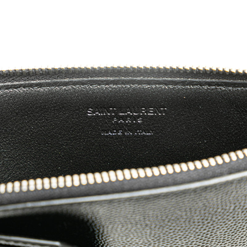 サンローラン カードケース コインケース 617600 ブラック レザー メンズ SAINT LAURENT 【中古】