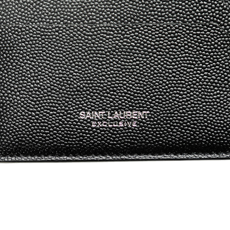 サンローラン カードケース コインケース 617600 ブラック レザー メンズ SAINT LAURENT 【中古】