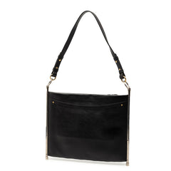 クロエ ロイ ハンドバッグ ショルダーバッグ 2WAY ブラック レザー メタル レディース Chloe 【中古】