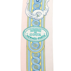 エルメス ツイリー BRIDE DE COUR 法廷の勒 スカーフ ピンク マルチカラー シルク レディース HERMES 【中古】