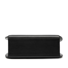 カルティエ パンテール トップハンドル ハンドバッグ ブラック レザー レディース CARTIER 【中古】