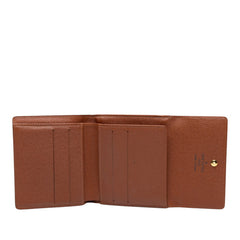 ルイ ヴィトン モノグラム ポルトフォイユ エリーズ 二つ折り財布 M61654 ブラウン PVC レザー レディース LOUIS VUITTON 中古