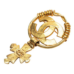 シャネル ヴィンテージ ココマーク ブローチ ゴールド メッキ レディース CHANEL 【中古】