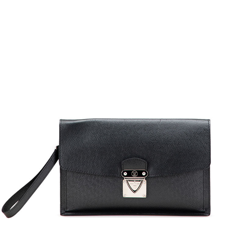 ルイ ヴィトン タイガ ベライア クラッチバッグ セカンドバッグ M32592 アルドワーズ ブラック レザー メンズ LOUIS VUITTON 【中古】