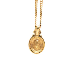 ディオール ネックレス ゴールド ブラック メッキ ラインストーン レディース Dior 【中古】