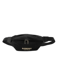 バーバリー ロンドン イングランド ソニー ボディバッグ バムバッグ ブラック ナイロン メンズ BURBERRY 【中古】