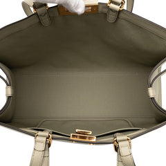 フェンディ ズッカ エックストート ミディアム トートバッグ ワンショルダーバッグ 8BH374 グリーンティー キャンバス レザー レディース FENDI 【中古】