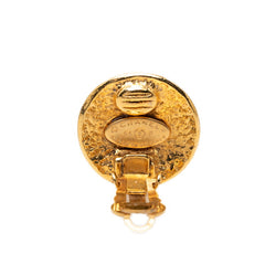 シャネル ココマーク ヴィンテージ ラウンド イヤリング 94P ゴールド メッキ GP レディース CHANEL 【中古】