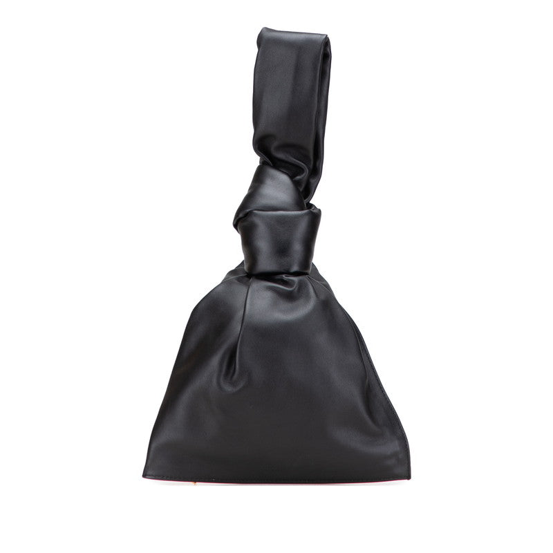 ボッテガヴェネタ ミニ ザ ツイスト ハンドバッグ クラッチバッグ ブラック レザー レディース BOTTEGAVENETA 【中古】