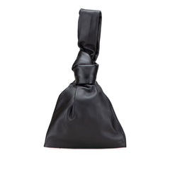 ボッテガヴェネタ ミニ ザ ツイスト ハンドバッグ クラッチバッグ ブラック レザー レディース BOTTEGAVENETA 【中古】