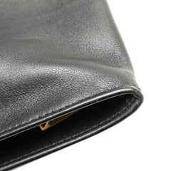 ボッテガヴェネタ ミニ ザ ツイスト ハンドバッグ クラッチバッグ ブラック レザー レディース BOTTEGAVENETA 【中古】