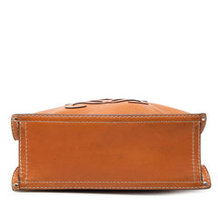 ロエベ アナグラム 斜め掛け ショルダーバッグ ブラウン レザー レディース LOEWE 【中古】