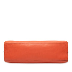グッチ デイリー バンブー ハンドバッグ ショルダーバッグ 2WAY 370831 オレンジ レザー レディース GUCCI 【中古】