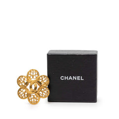 シャネル ヴィンテージ ココマーク フラワー モチーフ ブローチ ゴールド メッキ レディース CHANEL 【中古】