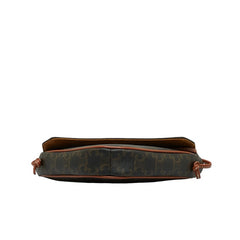 セリーヌ トリオンフ ショルダーバッグ トライアングルバッグ 195902BZK ブラウン PVC レザー レディース CELINE 【中古】