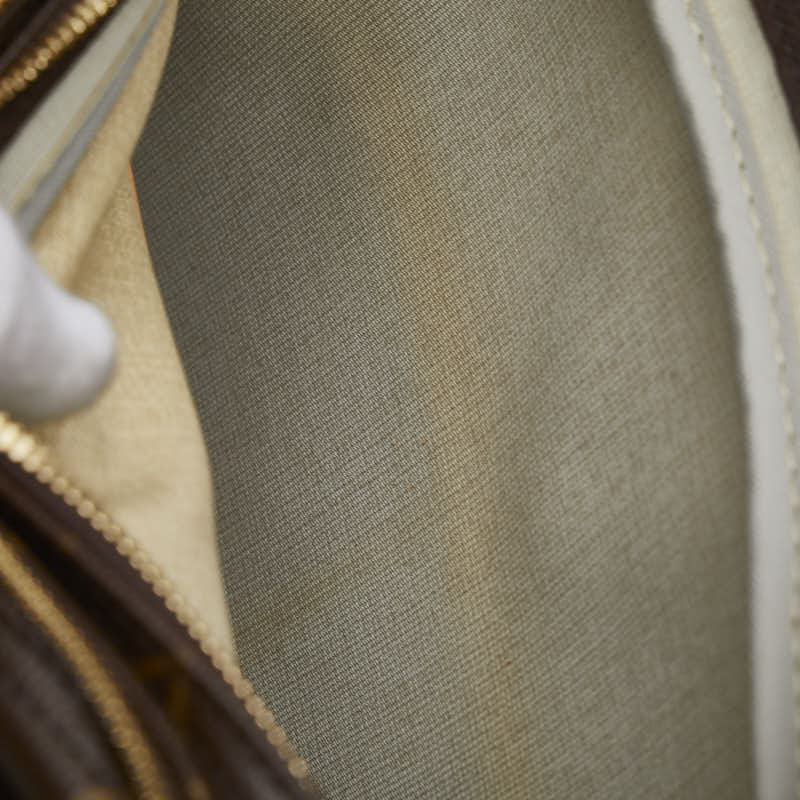 ルイ ヴィトン モノグラム リポーターGM 斜め掛け ショルダーバッグ M45252 ブラウン PVC レザー レディース LOUIS VUITTON 【中古】