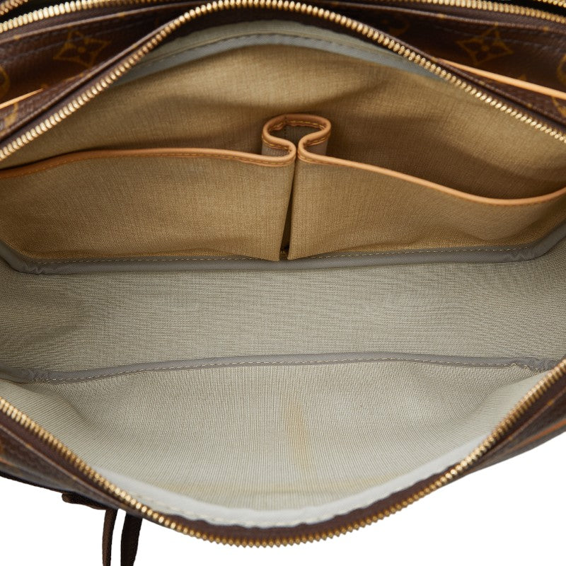 ルイ ヴィトン モノグラム リポーターGM 斜め掛け ショルダーバッグ M45252 ブラウン PVC レザー レディース LOUIS VUITTON 【中古】