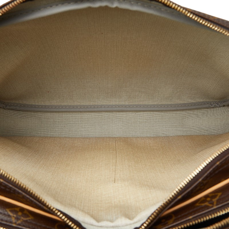 ルイ ヴィトン モノグラム リポーターGM 斜め掛け ショルダーバッグ M45252 ブラウン PVC レザー レディース LOUIS VUITTON 【中古】