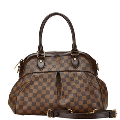 ルイ ヴィトン ダミエ トレヴィPM ハンドバッグ ショルダーバッグ 2WAY  N51997 ブラウン PVC レザー レディース LOUIS VUITTON 【中古】