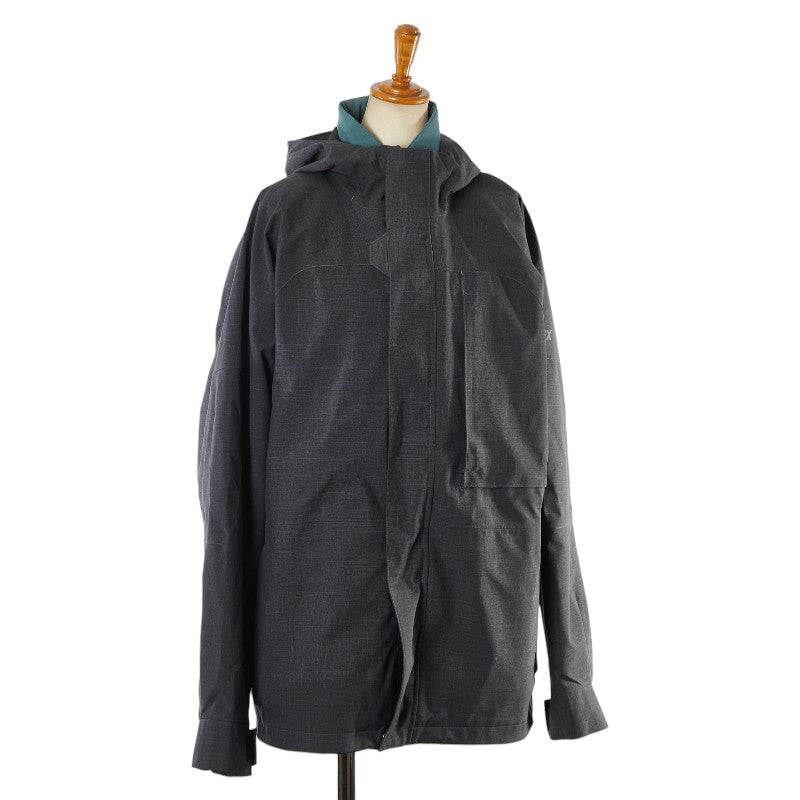 アディダス テレックス エクスプロア 3-in-1 RAIN. RDY マウンテンパーカー ジャケット セット サイズ:M IZG35 グレー グリーン ポリエステル メンズ adidas 【中古】
