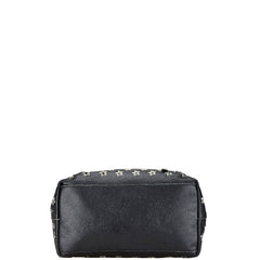 ジミーチュウ スター ハンドバッグ トートバッグ ブラック ホワイト レザー レディース JIMMY CHOO 【中古】