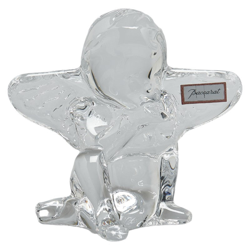 バカラ エンジェル クリスタルオブジェ クリア ガラス レディース Baccarat 【中古】