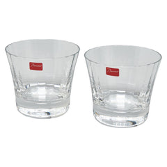 バカラ ミルニュイ ペア ロックグラス ペアグラス クリスタル コップ 2点セット クリア ガラス レディース Baccarat 【中古】