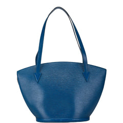 ルイ ヴィトン エピ サンジャックショッピング トートバッグ ショルダーバッグ M52265 トレドブルー レザー レディース LOUIS VUITTON 【中古】