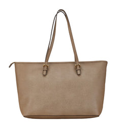 マイケルコース ジェットセット トラベル ハンドバッグ トートバッグ 30T5GTVT2L ブラウン PVC レザー レディース Michael Kors 【中古】