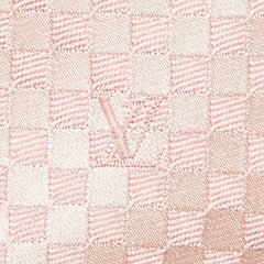 ルイ ヴィトン ダミエ クラヴァット プティ ネクタイ M74322 ローズクレール ピンク シルク レディース LOUIS VUITTON 【中古】