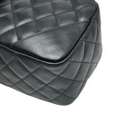 シャネル マトラッセ カンボンライン ココマーク ハンドバッグ ブラック ラムスキン レディース CHANEL 【中古】