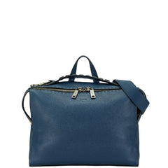 フェンディ ビジネスバッグ ショルダーバッグ 2WAY 7VA400 ブルー レザー メンズ FENDI 【中古】